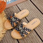 Polka dot slippers