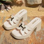 H-shaped high-heeled slippers - Image 9