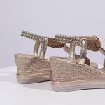 Women's Bohemian style wedge sandals with rhinestones - Image 7