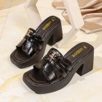 Women's Fashion High-Heeled Slippers - Image 16