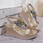 Bohemian wedge sandals - Image 8
