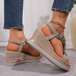 Bohemian wedge sandals - Image 3