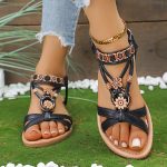 bohemian style flat sandals - Image 12