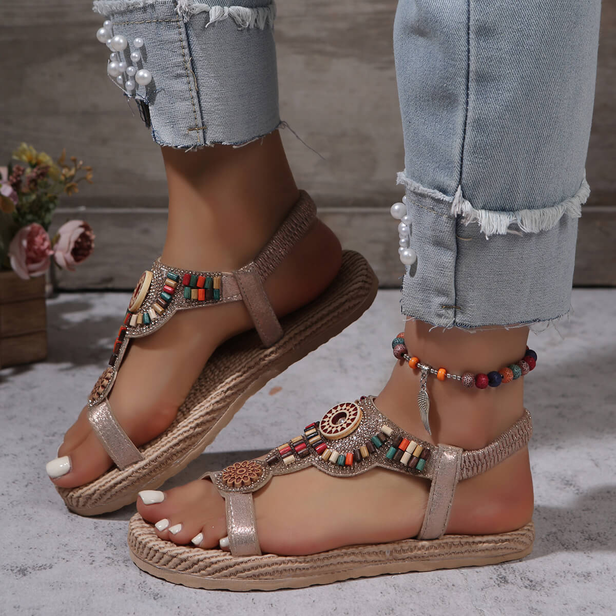 7A7A7710 bohemian beach sandals - Image 1