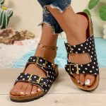 Women's polka dot Birkenstock slippers - Image 2