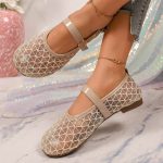 Women's flat ballet mesh shoes - Image 3