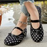 Women's polka dot ballet shoes - Image 3