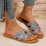 Ladies fashion flat slippers - Image 3