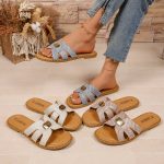 Ladies fashion flat slippers