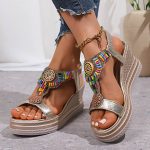 Women's Bohemian Wedge Sandals - Image 2