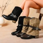 Women's nomadic style fleece-lined boots