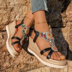 Women's Bohemian Wedge Sandals - Image 3