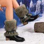 Women's nomadic style fleece-lined fashion boots - Image 2