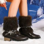 Women's nomadic style fleece-lined fashion boots - Image 3